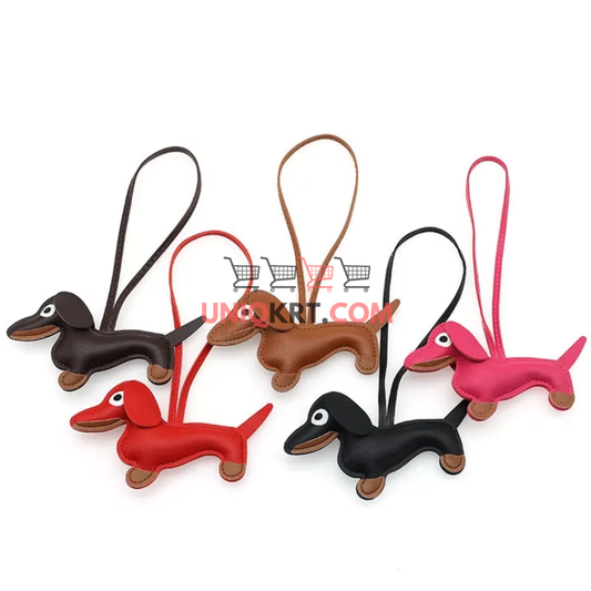 PU Leather Doggo Keychain