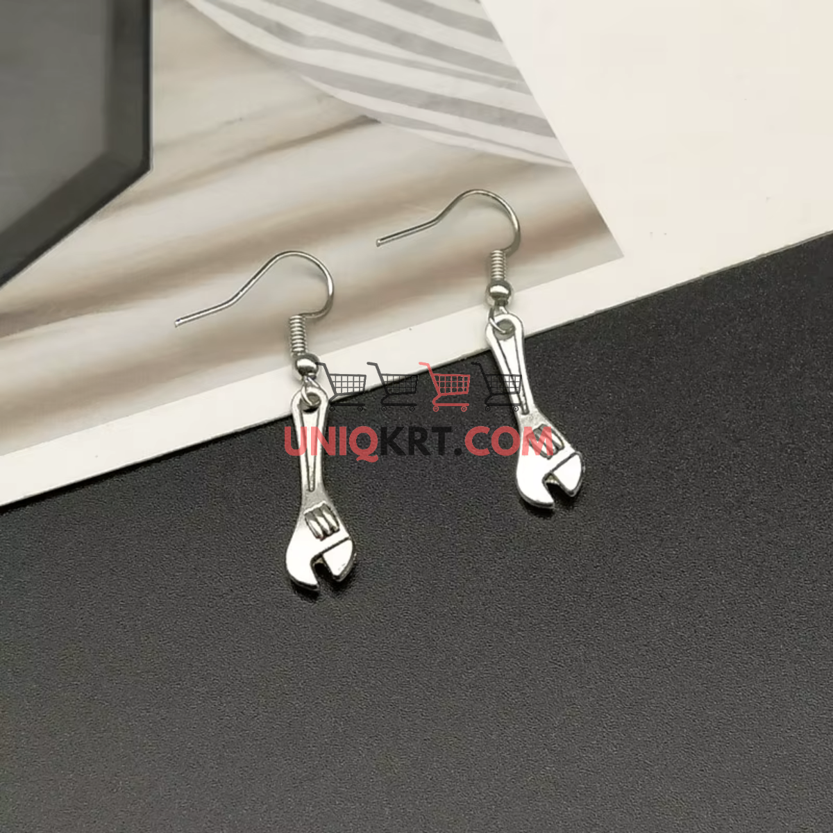 Retro Mini Tool Wrench Earring