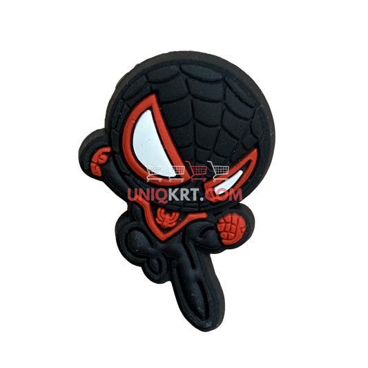 Black Spiderman Shoe Charms